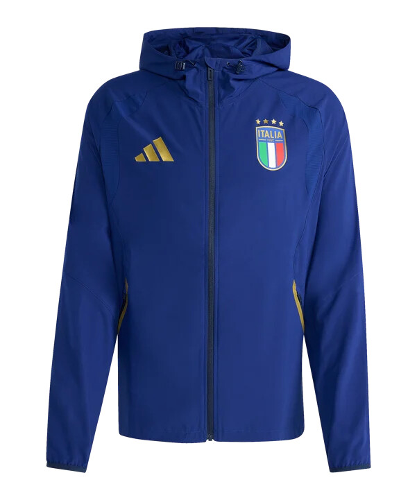 větrovka adidas italy tiro travel modrá