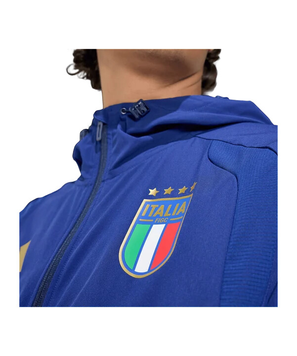 větrovka adidas italy tiro travel modrá