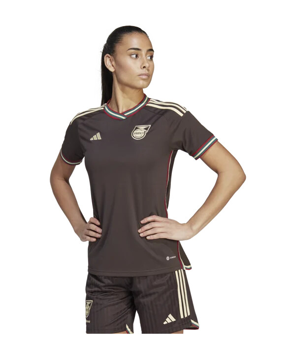 dámský venkovní dres adidas jamaica mistrovství světa 2023 hnědý