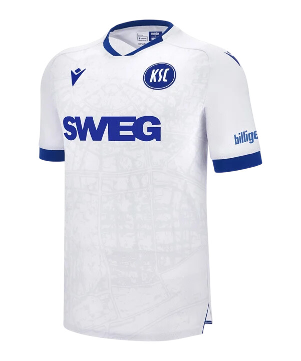 venkovní dres macron karlsruher sc 20252026 bílý