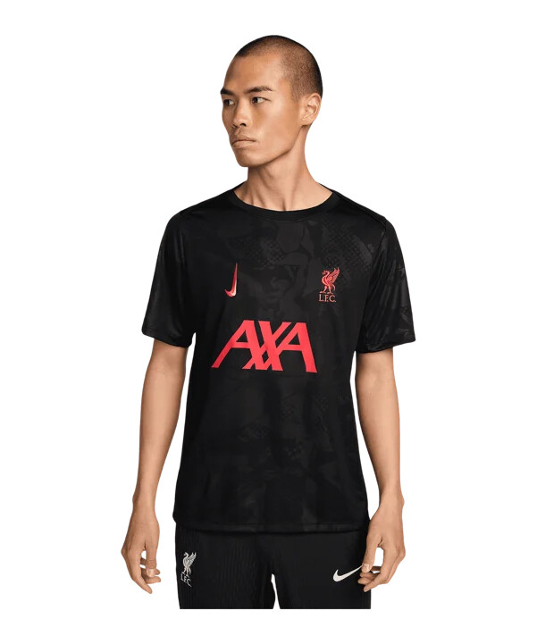 tréninkové tričko nike fc liverpool academy 3. díl černé f011