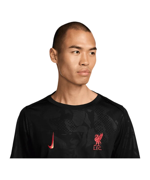 tréninkové tričko nike fc liverpool academy 3. díl černé f011