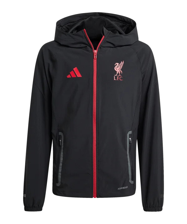 dětská soutěžní bunda adidas fc liverpool tiro 25 černá