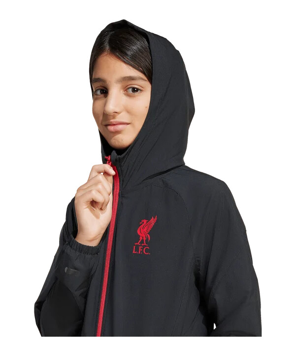 dětská soutěžní bunda adidas fc liverpool tiro 25 černá
