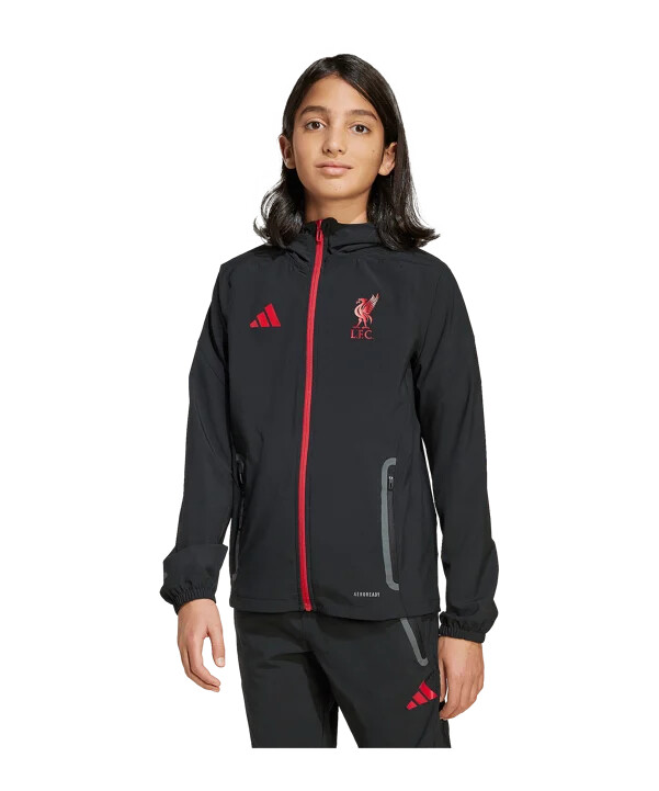 dětská soutěžní bunda adidas fc liverpool tiro 25 černá