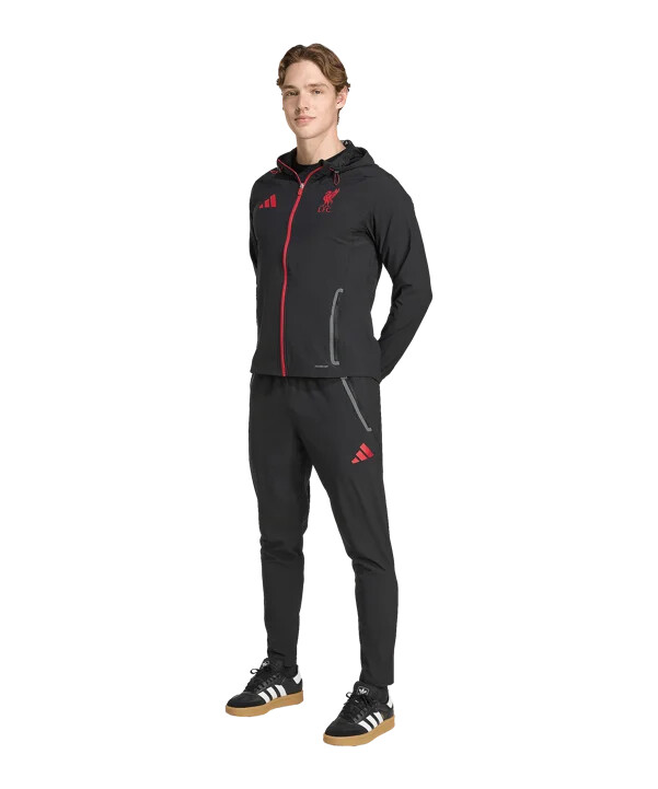 kalhoty adidas fc liverpool vic tech travel - černé