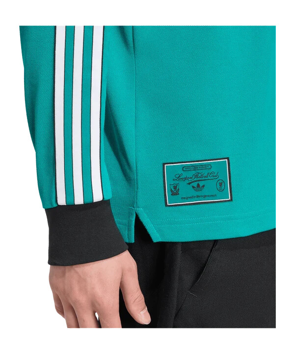 polokošile s dlouhým rukávem adidas fc liverpool icon zelená