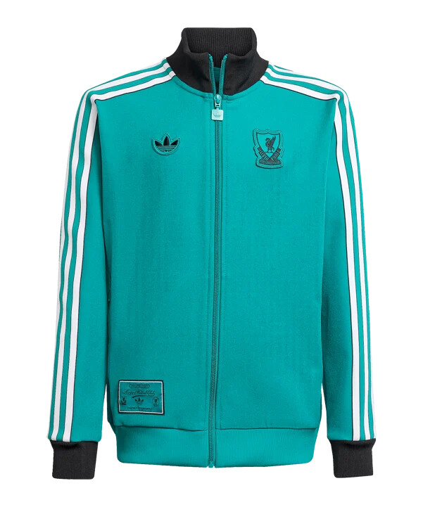 dětská mikina adidas fc liverpool icon track zelená