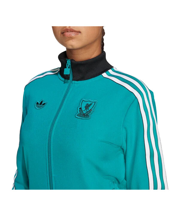dětská mikina adidas fc liverpool icon track zelená