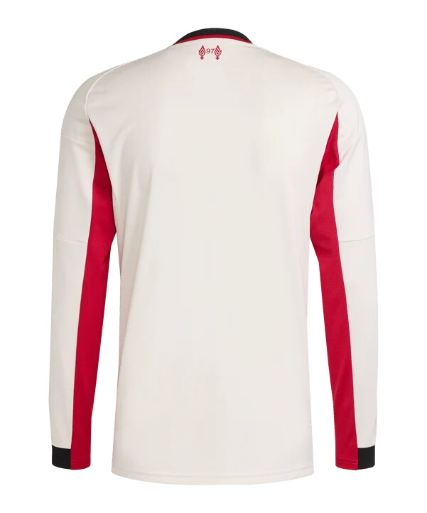 venkovní dres adidas fc liverpool s dlouhým rukávem 20252026 bílý