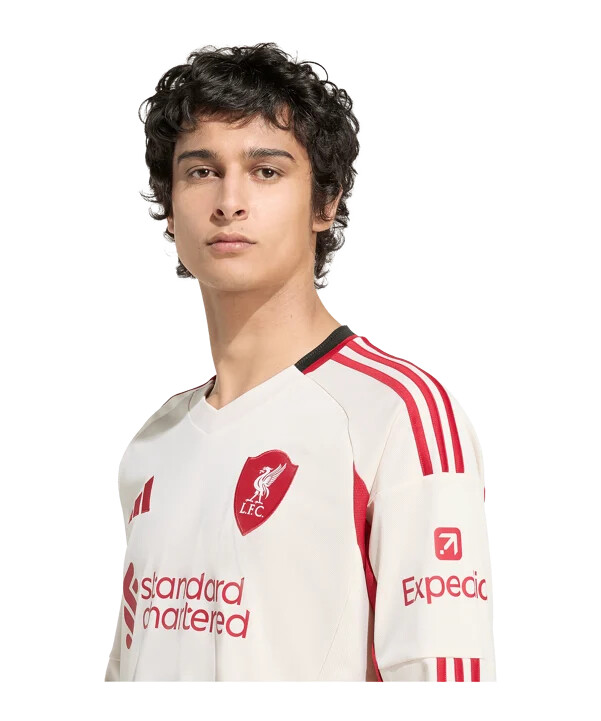 venkovní dres adidas fc liverpool s dlouhým rukávem 20252026 bílý