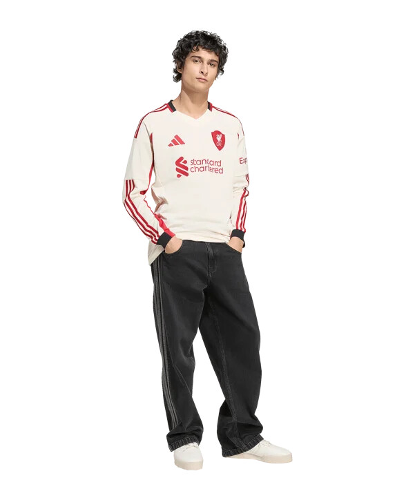venkovní dres adidas fc liverpool s dlouhým rukávem 20252026 bílý