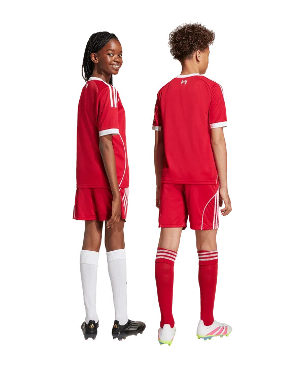 dětské kraťasy adidas fc liverpool home 20252026 red