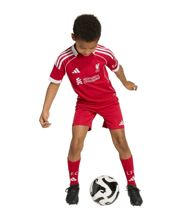 dětský dres adidas fc liverpool domácí set 20252026 červený