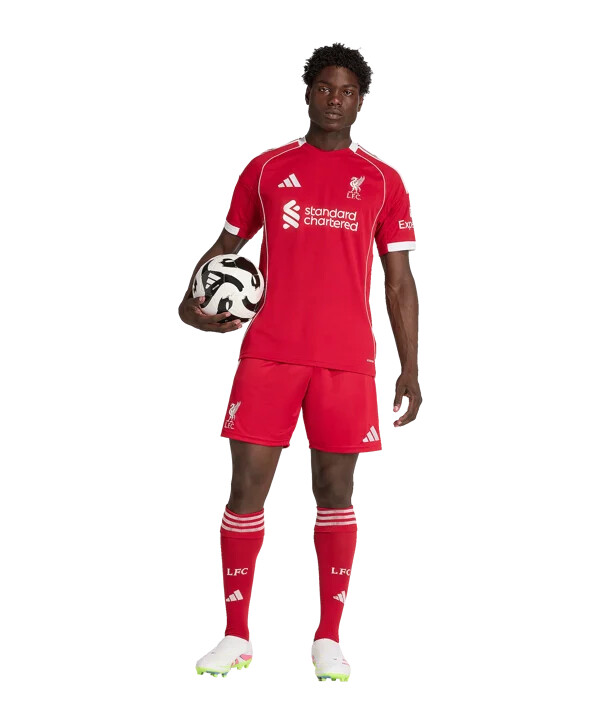 adidas fc liverpool short home 20252026 Červené