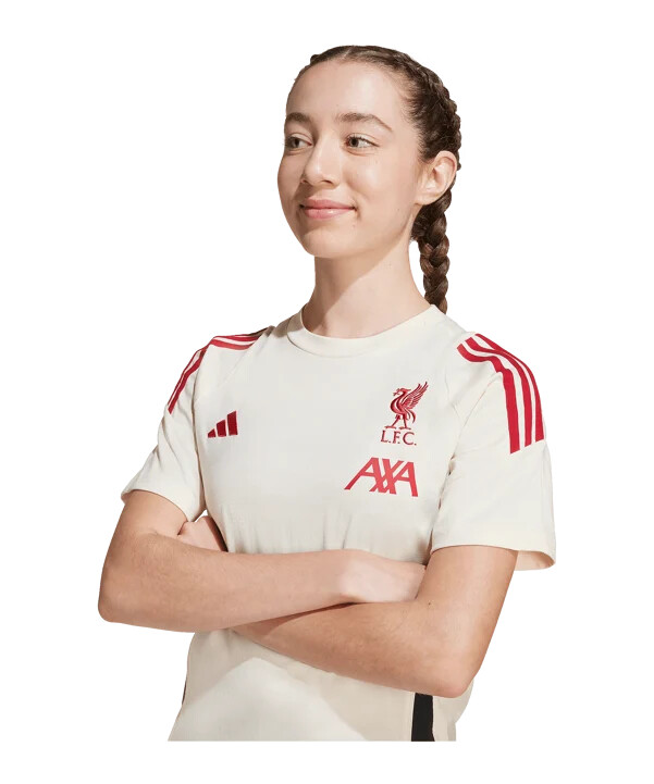 dětské bavlněné tričko adidas fc liverpool tiro bílé