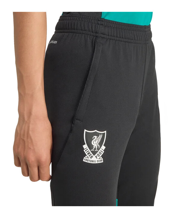 dětské tréninkové kalhoty adidas fc liverpool european 20252026 černé