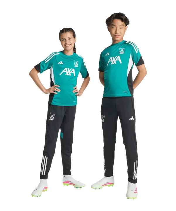 dětské tréninkové kalhoty adidas fc liverpool european 20252026 černé