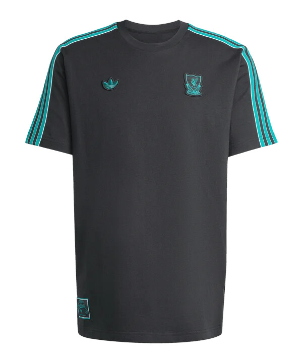 tričko adidas fc liverpool icon černé