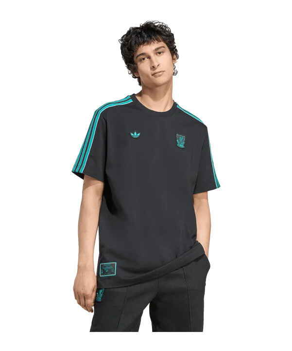 tričko adidas fc liverpool icon černé