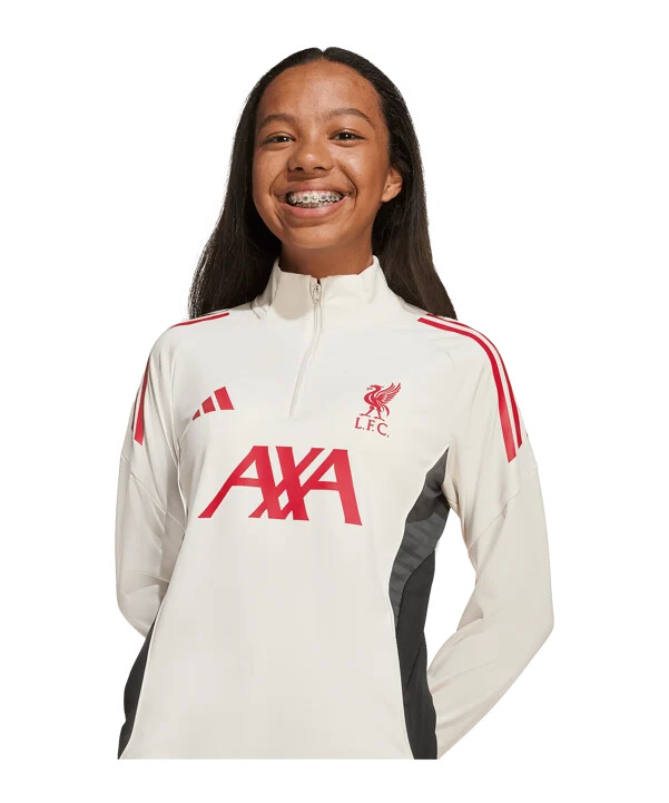 dětská tréninková mikina adidas fc liverpool competition 20252026 bílá