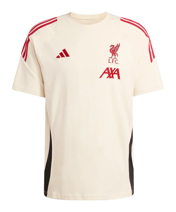 bavlněné tričko adidas fc liverpool tiro bílé