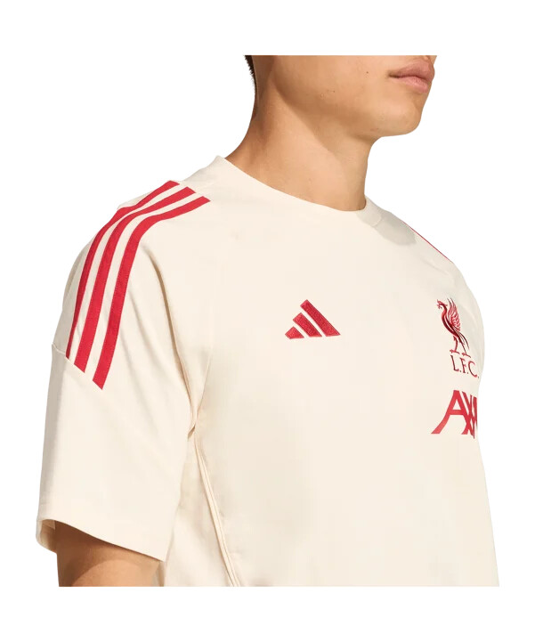 bavlněné tričko adidas fc liverpool tiro bílé