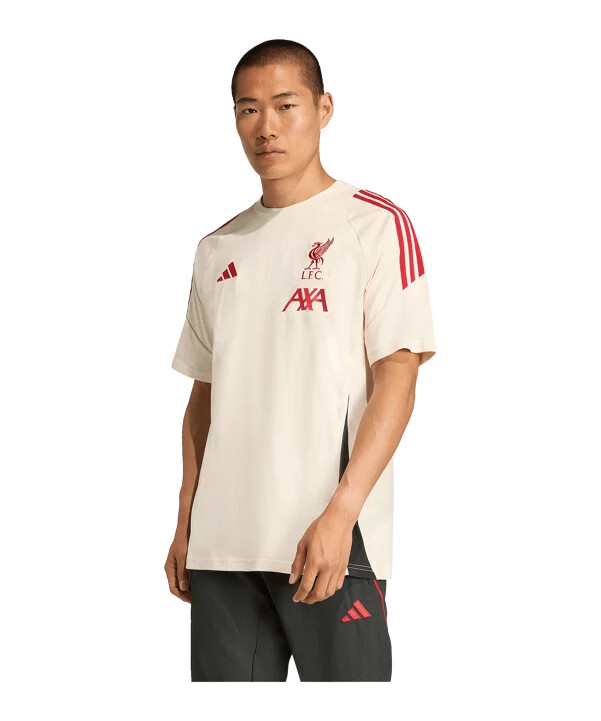 bavlněné tričko adidas fc liverpool tiro bílé