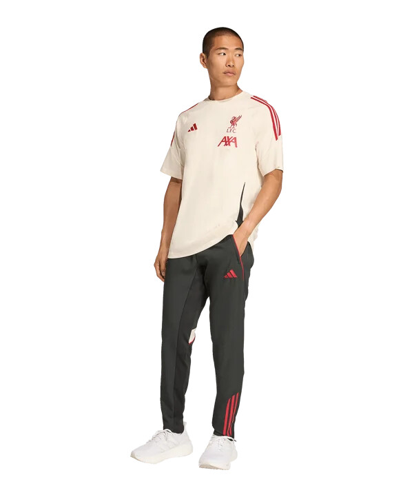 bavlněné tričko adidas fc liverpool tiro bílé