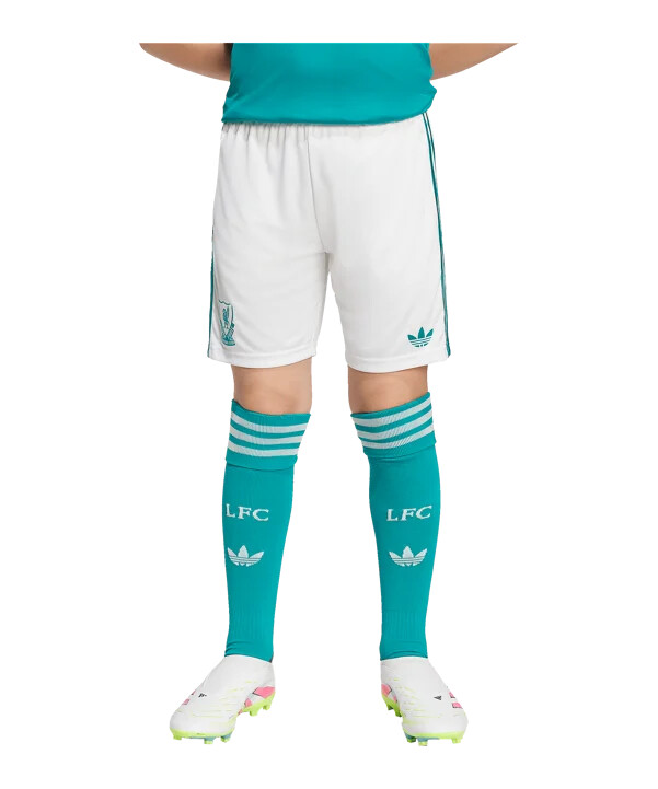 dětské kraťasy adidas fc liverpool 3rd 20252026 bílé