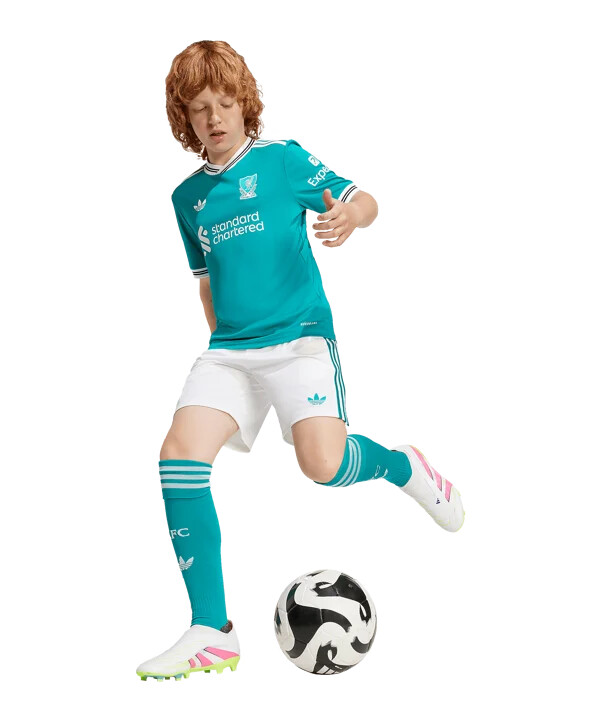 dětské kraťasy adidas fc liverpool 3rd 20252026 bílé