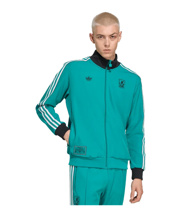 mikina adidas fc liverpool icon track zelená