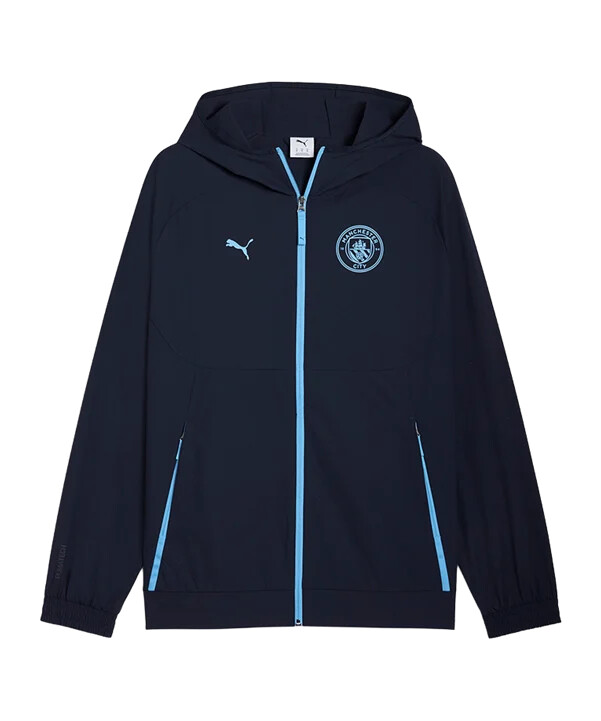 puma manchester city pumatech tkaná bunda modrá f06