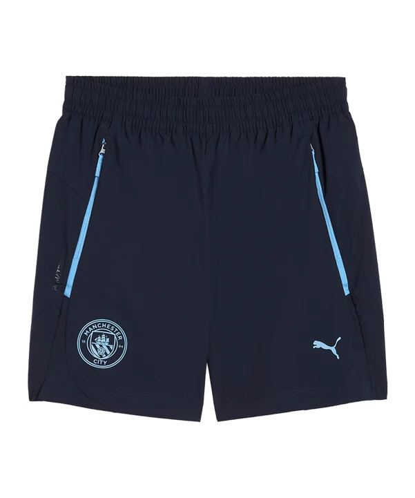 puma manchester city pumatech relaxed woven short blue f06