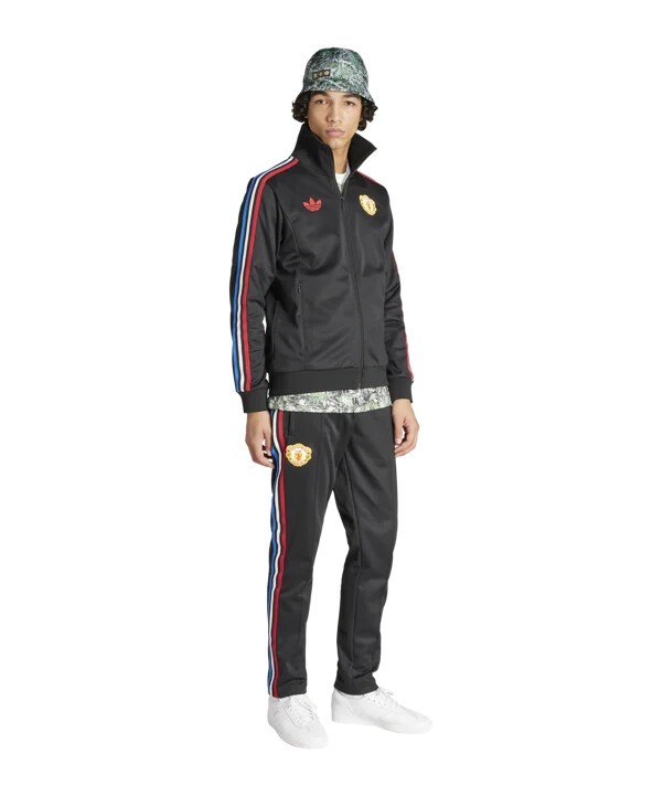 tréninkové kalhoty adidas manchester united stone roses černé