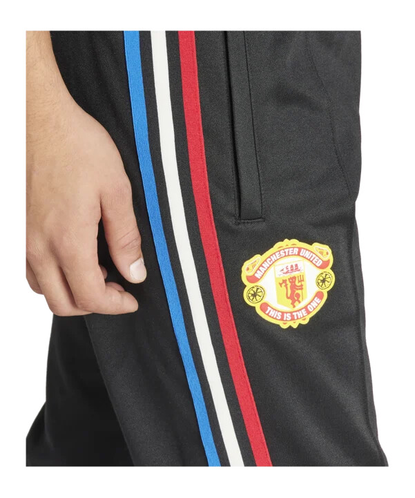 tréninkové kalhoty adidas manchester united stone roses černé