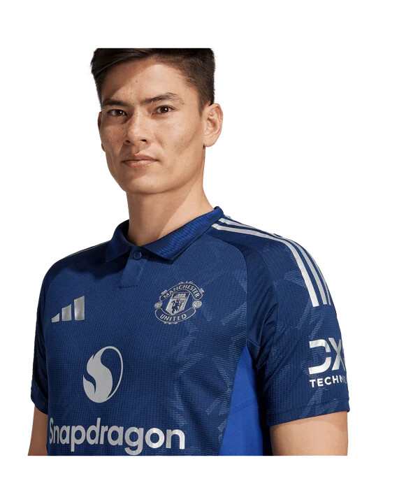 venkovní dres adidas manchester united authentic 20242025 modrý