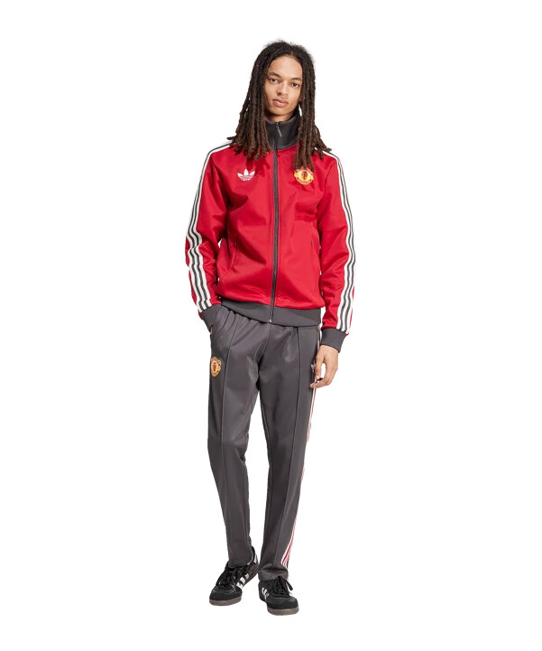 tréninkové kalhoty adidas originals manchester united beckenbauer černé