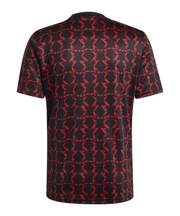adidas manchester united předzápasový dres 20242025 černý