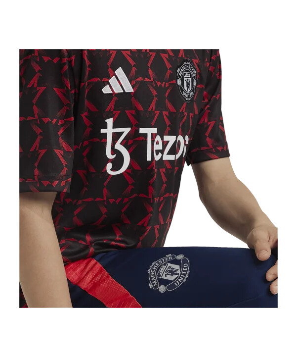 dětský předzápasový dres adidas manchester united 20242025 černý
