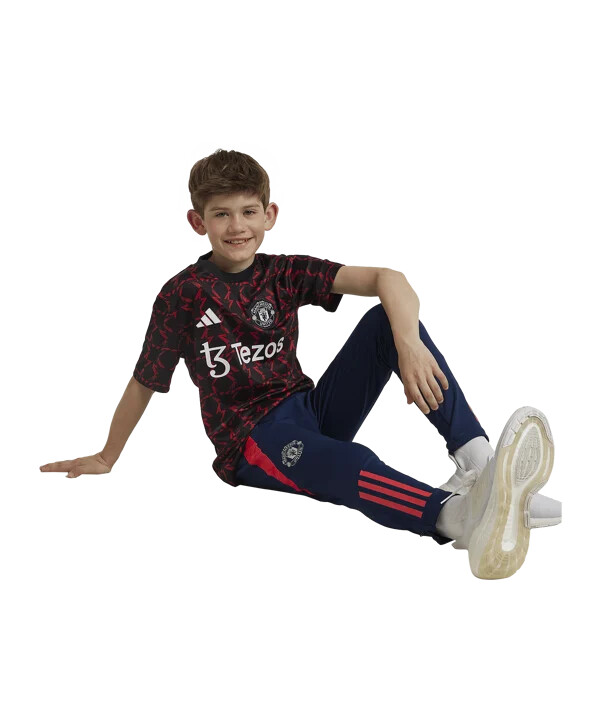dětský předzápasový dres adidas manchester united 20242025 černý