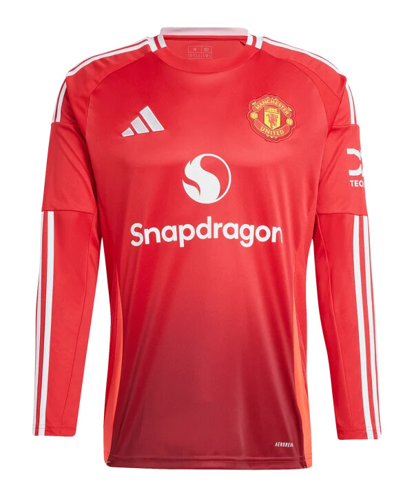 domácí dres adidas manchester united s dlouhým rukávem 20242025 červený