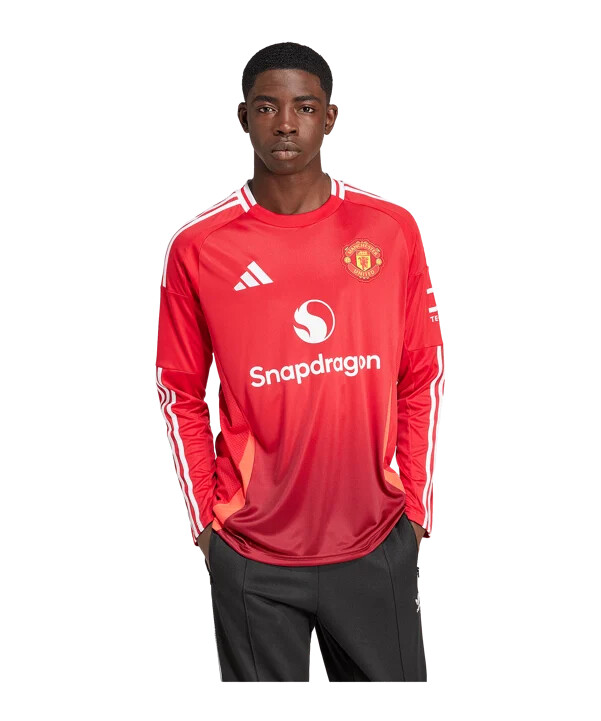 domácí dres adidas manchester united s dlouhým rukávem 20242025 červený