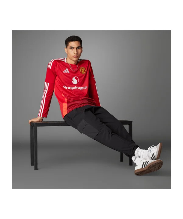 domácí dres adidas manchester united s dlouhým rukávem 20242025 červený