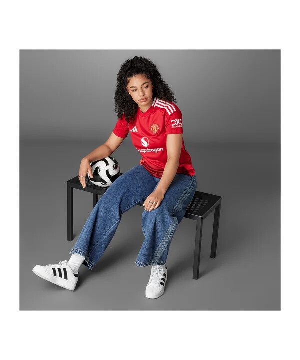 dámský domácí dres adidas manchester united 20242025 červený
