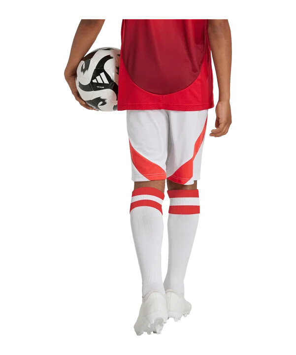 dětské kraťasy adidas manchester united home 20242025 bílé