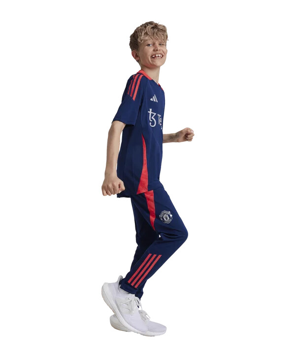 dětské tréninkové kalhoty adidas manchester united modré