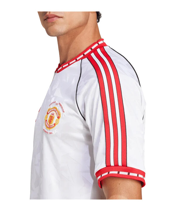 venkovní dres adidas manchester united 1991 bílý