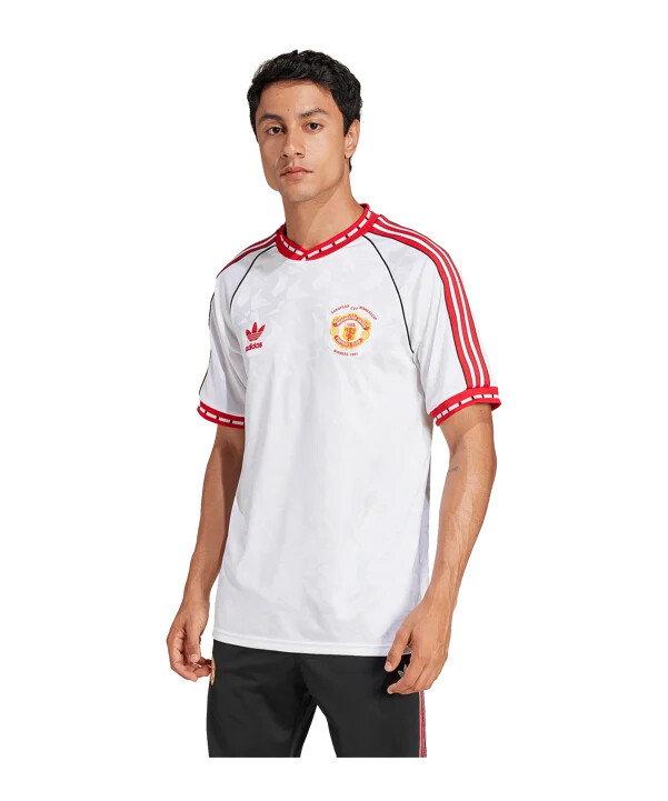 venkovní dres adidas manchester united 1991 bílý