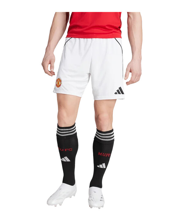 adidas manchester united short home 20252026 white